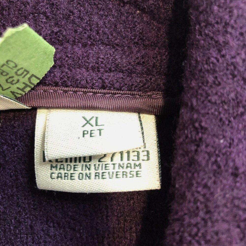 LL Bean PXL Petite XL Jacket unlined Italian boild 100% wool Barn Coat Bellandi - Picture 6 of 12